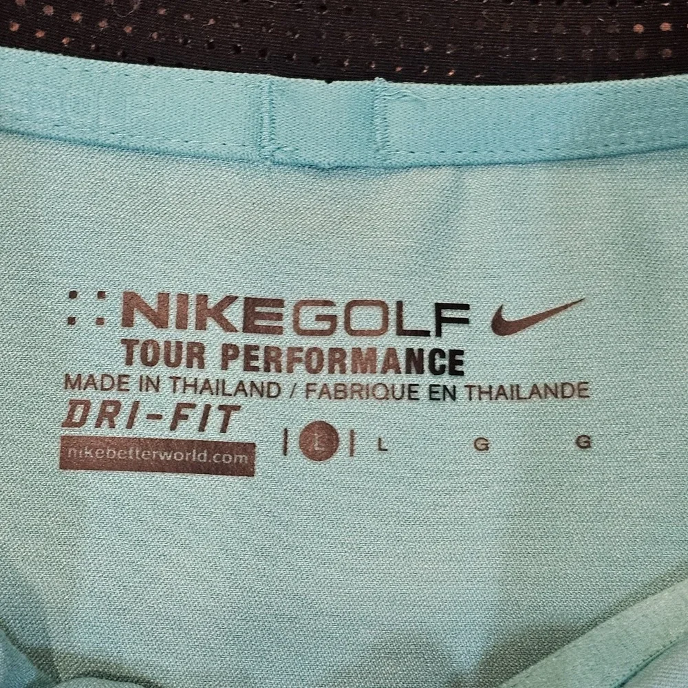 Nike Golf Polo‎ Shirt Mens XL Tour Performance Perforated Colorblock Stretch